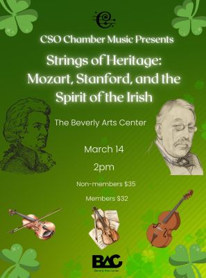 CSO Chamber Music – Strings of Heritage: Mozart, Stanford, and the Spirit of Ireland